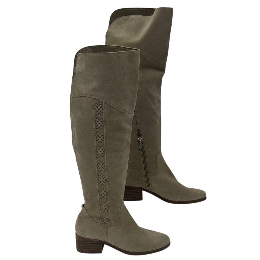 Women's Vince Camuto Kreesell Taupe Suede Knee-high Boots Size 7